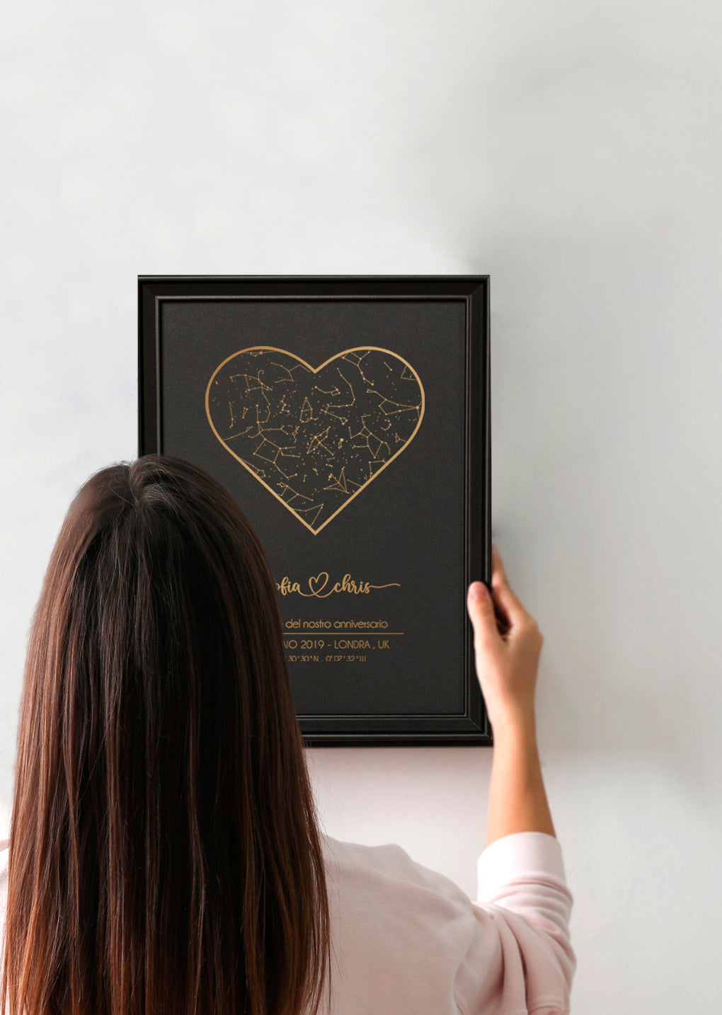 Quadro Mappa Stellare ANNIVERSARIO