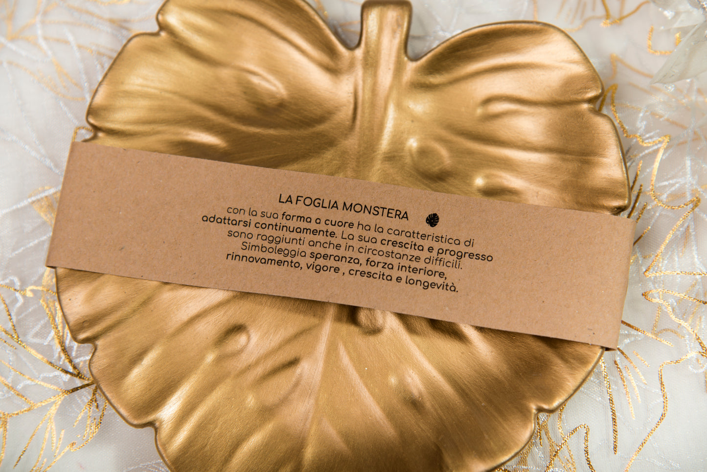vassoio MONSTERA - Bronzo