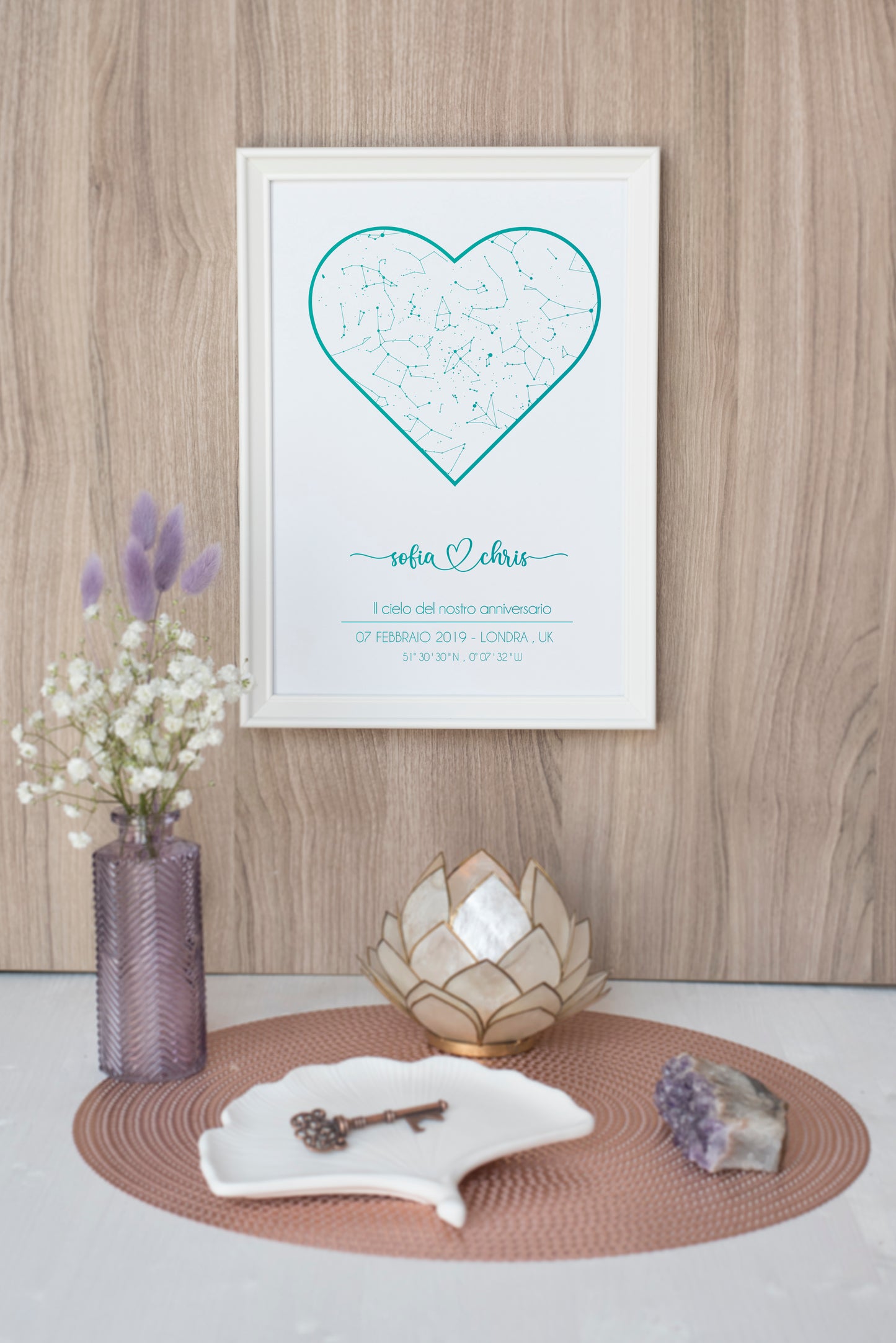 Quadro Mappa Stellare ANNIVERSARIO