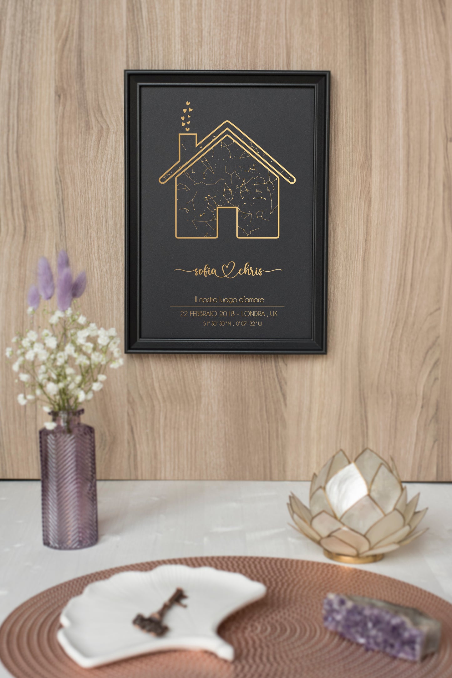 Quadro Mappa Stellare ANNIVERSARIO