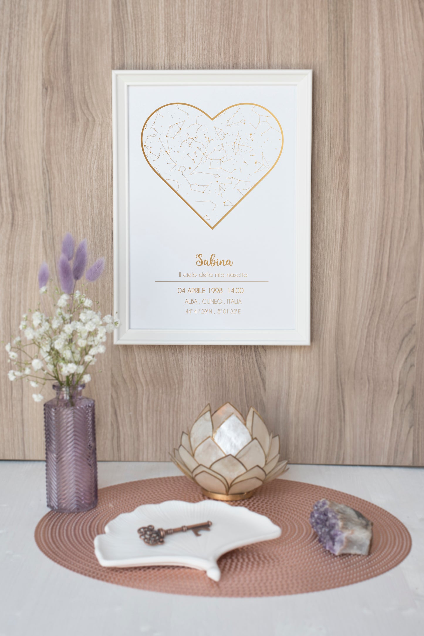 Quadro Mappa Stellare COMPLEANNO