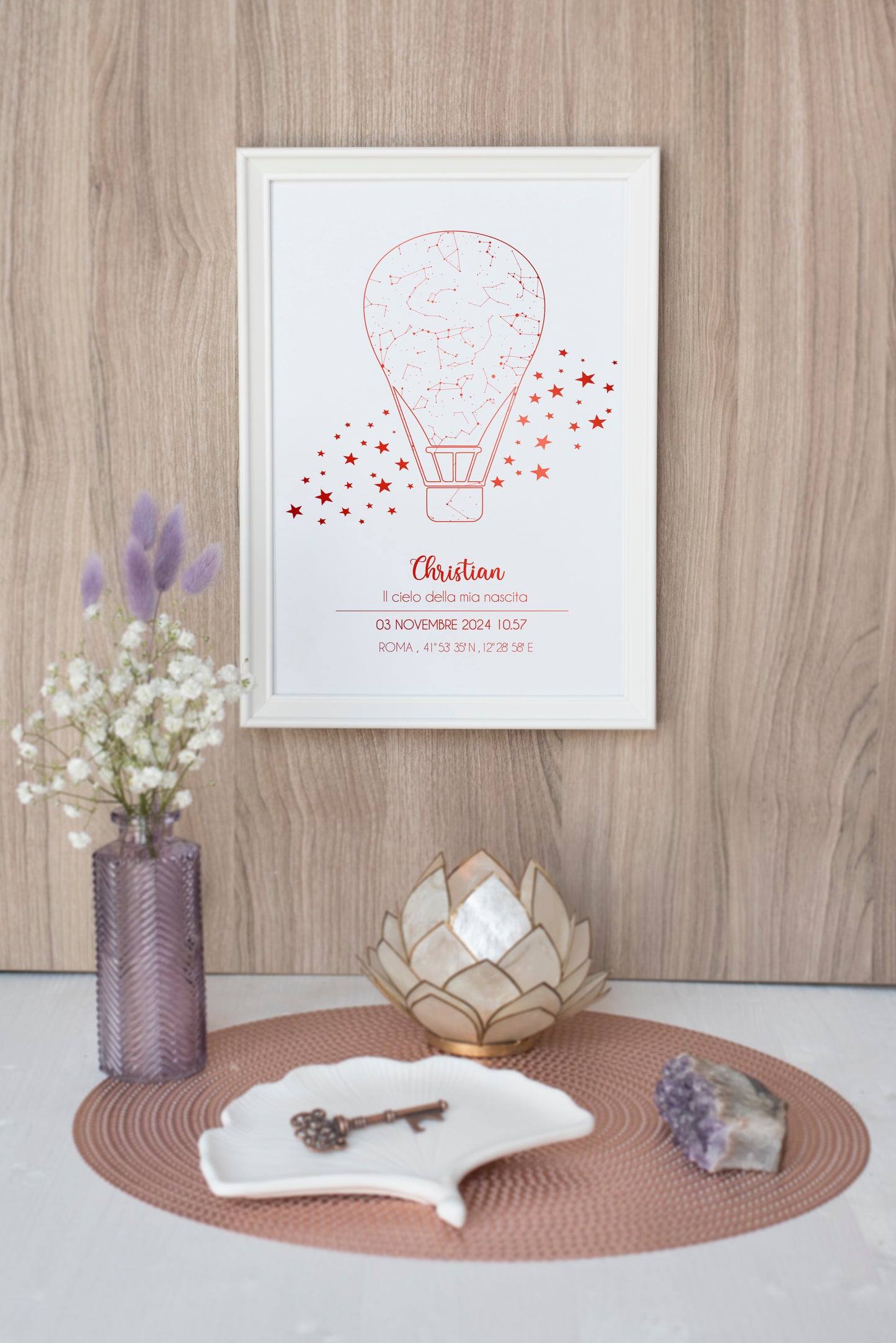 Quadro Mappa Stellare COMPLEANNO