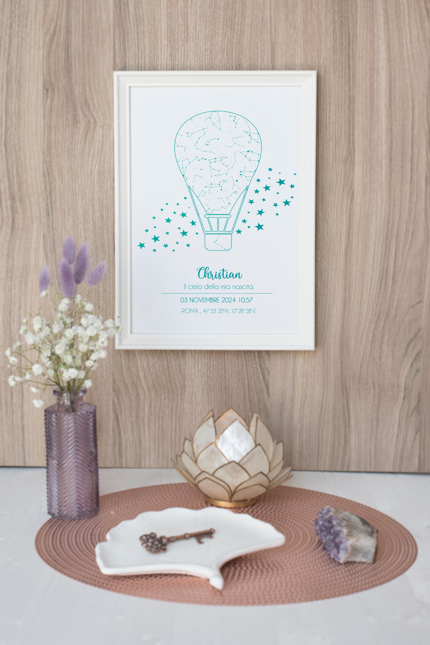 Quadro Mappa Stellare COMPLEANNO