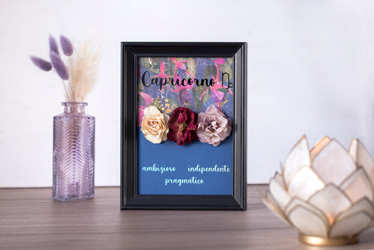 Quadro Astrofloreale CAPRICORNO