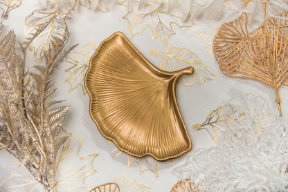 Vassoio FOGLIA DI GINKGO - Bronzo
