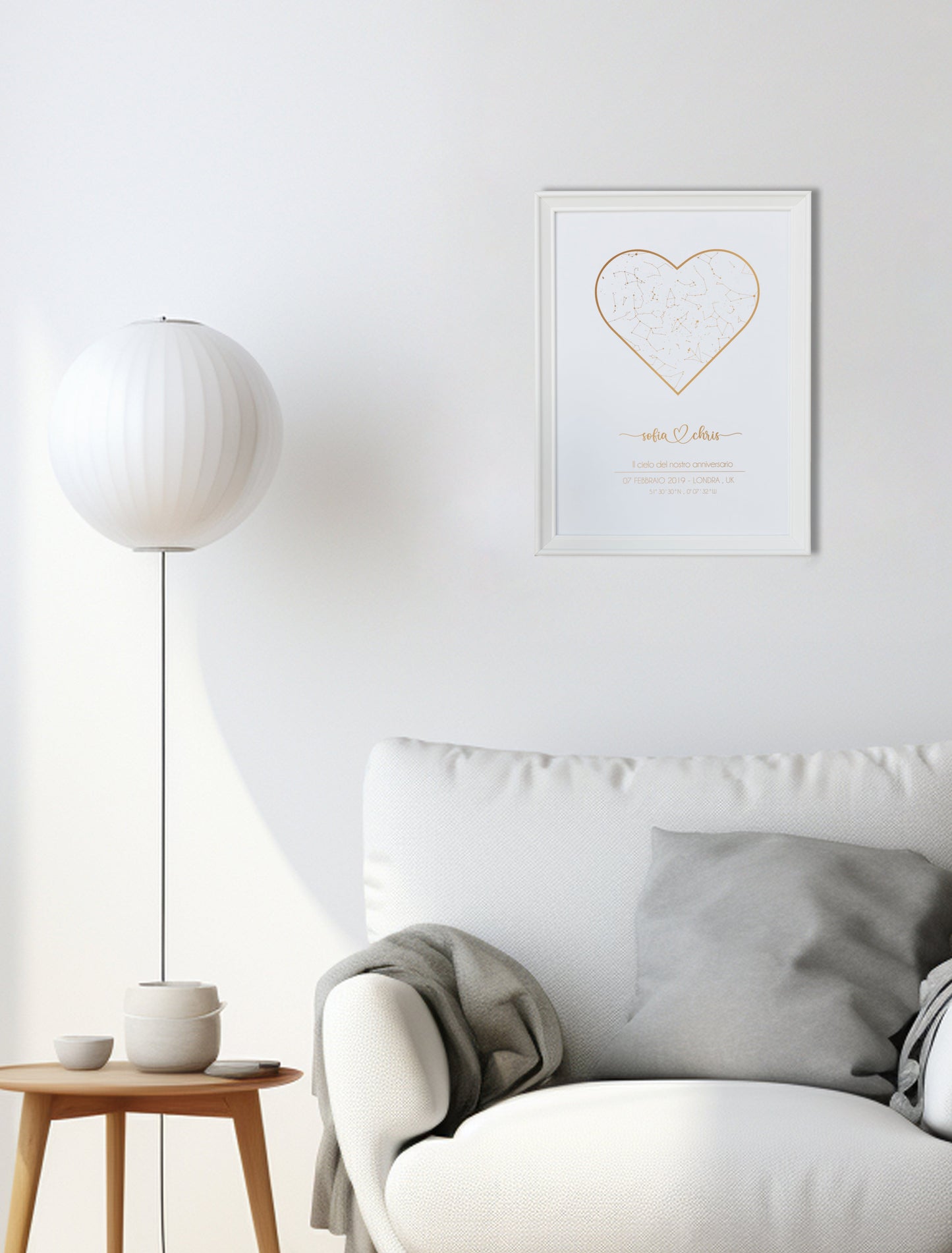 Quadro Mappa Stellare ANNIVERSARIO
